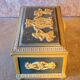 Old vintage box in gilded bronze empire