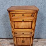 Secretary desk Louis XVI style in cherry tree circa 1950-1960