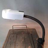 1970 Targetti Sankey workshop lamp in brushed aluminum.