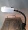 1970 Targetti Sankey workshop lamp in brushed aluminum.
