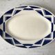 Oval flat Badonviller art deco 30s