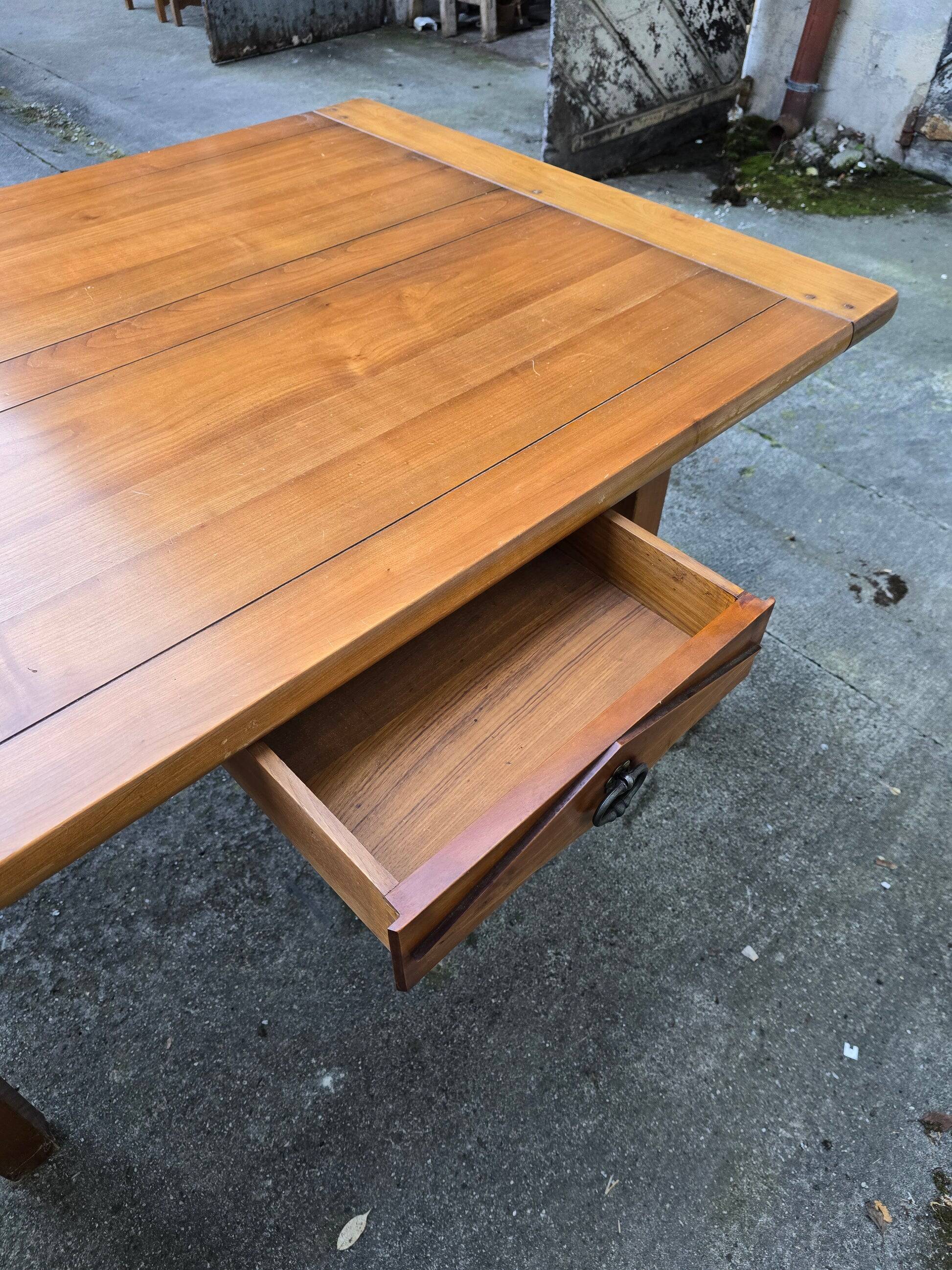 Large solid wood dining table - 2.5m