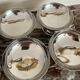 6 stainless steel ice cream bowls