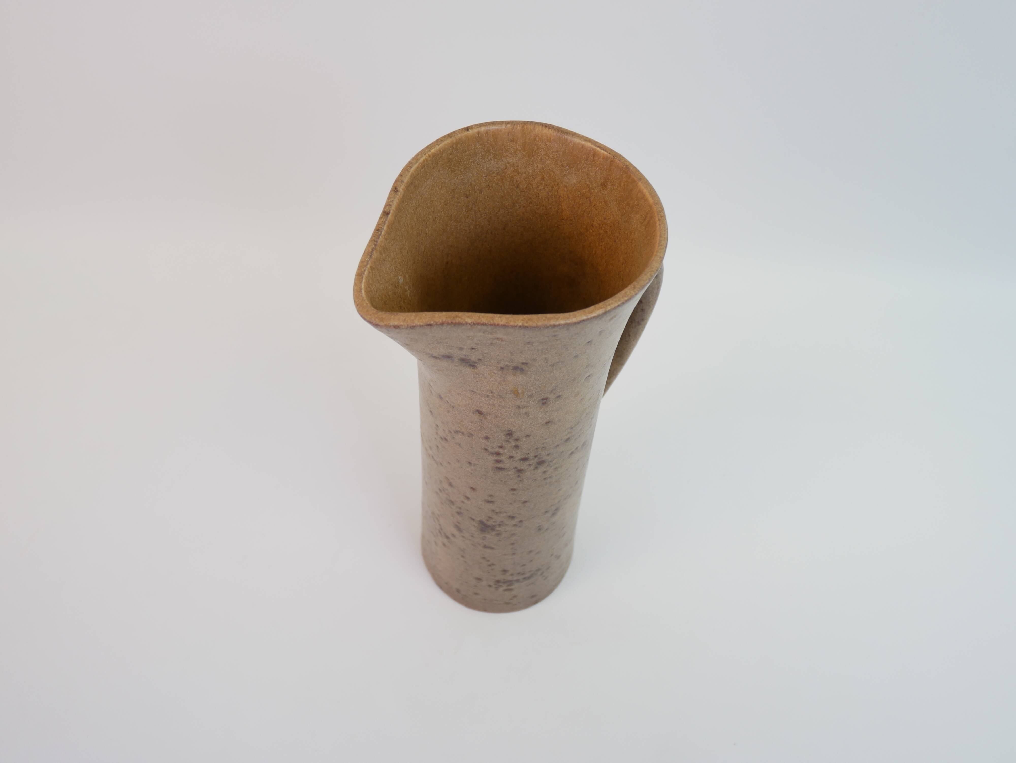 Large ceramic orangeade pitcher by Claude Paci