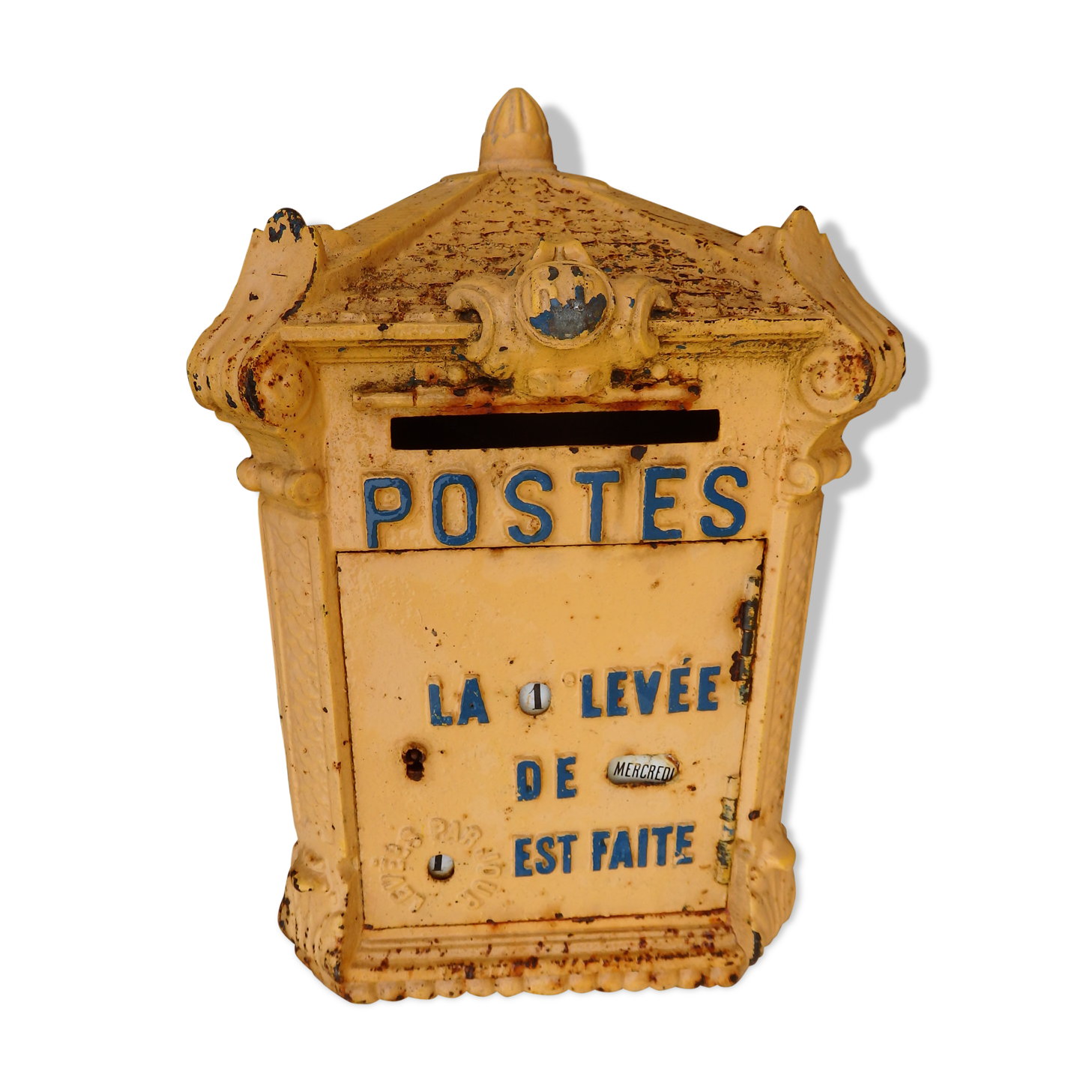 Old letter box ptt the post mougeotte 1900 delachanal