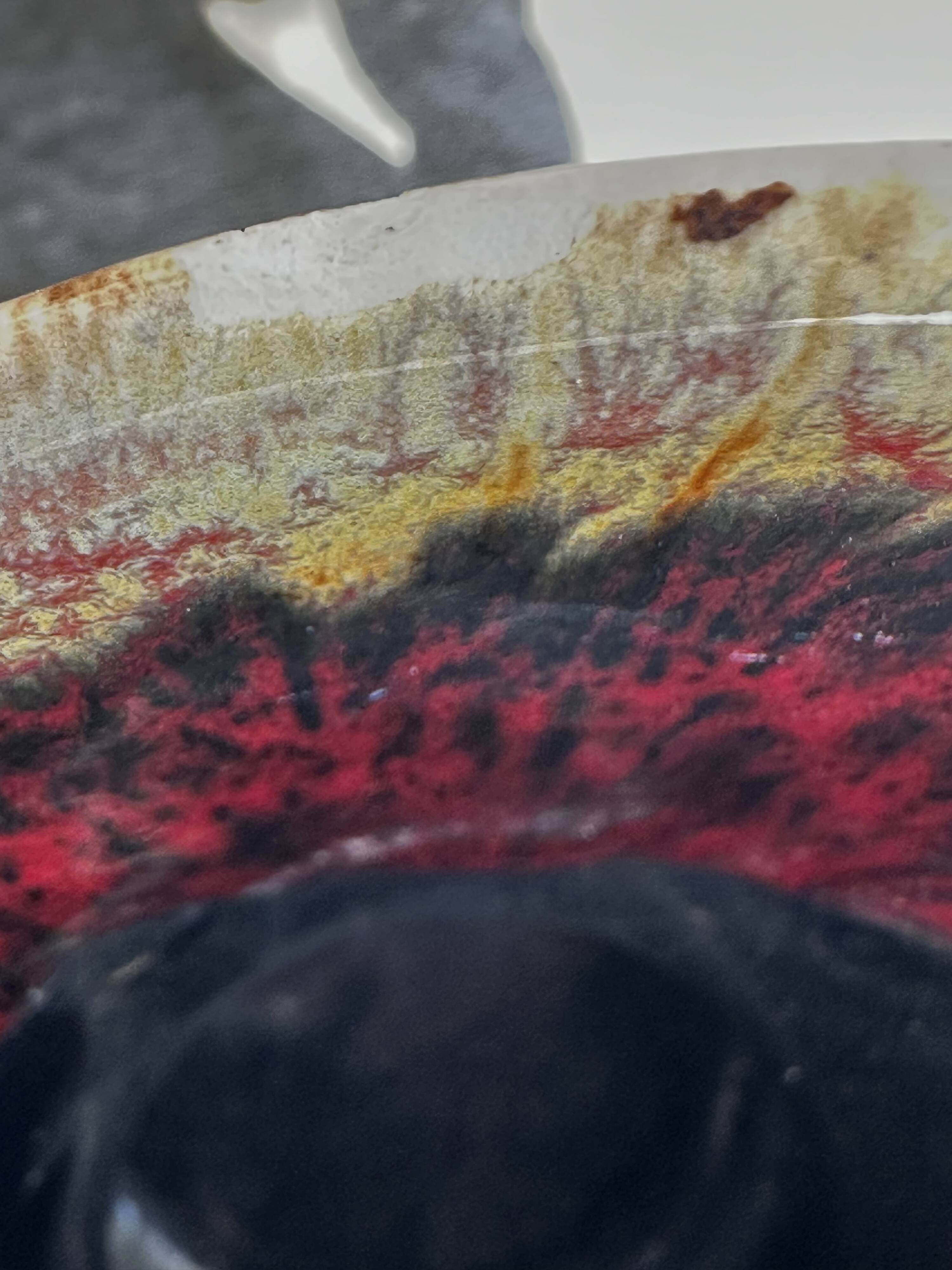 Vintage ceramic vase from Vallauris, signed JAC