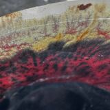 Vintage ceramic vase from Vallauris, signed JAC