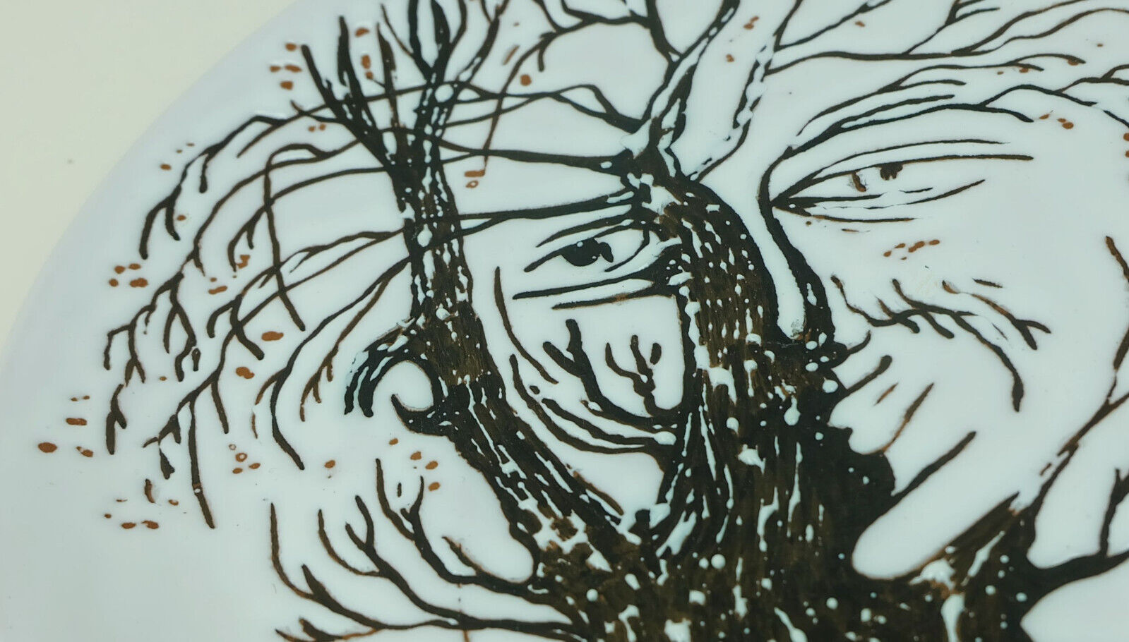 Ceramic plate jean marais vallauris art ceramics 1960s