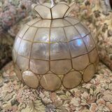 Vintage mother-of-pearl pendant light