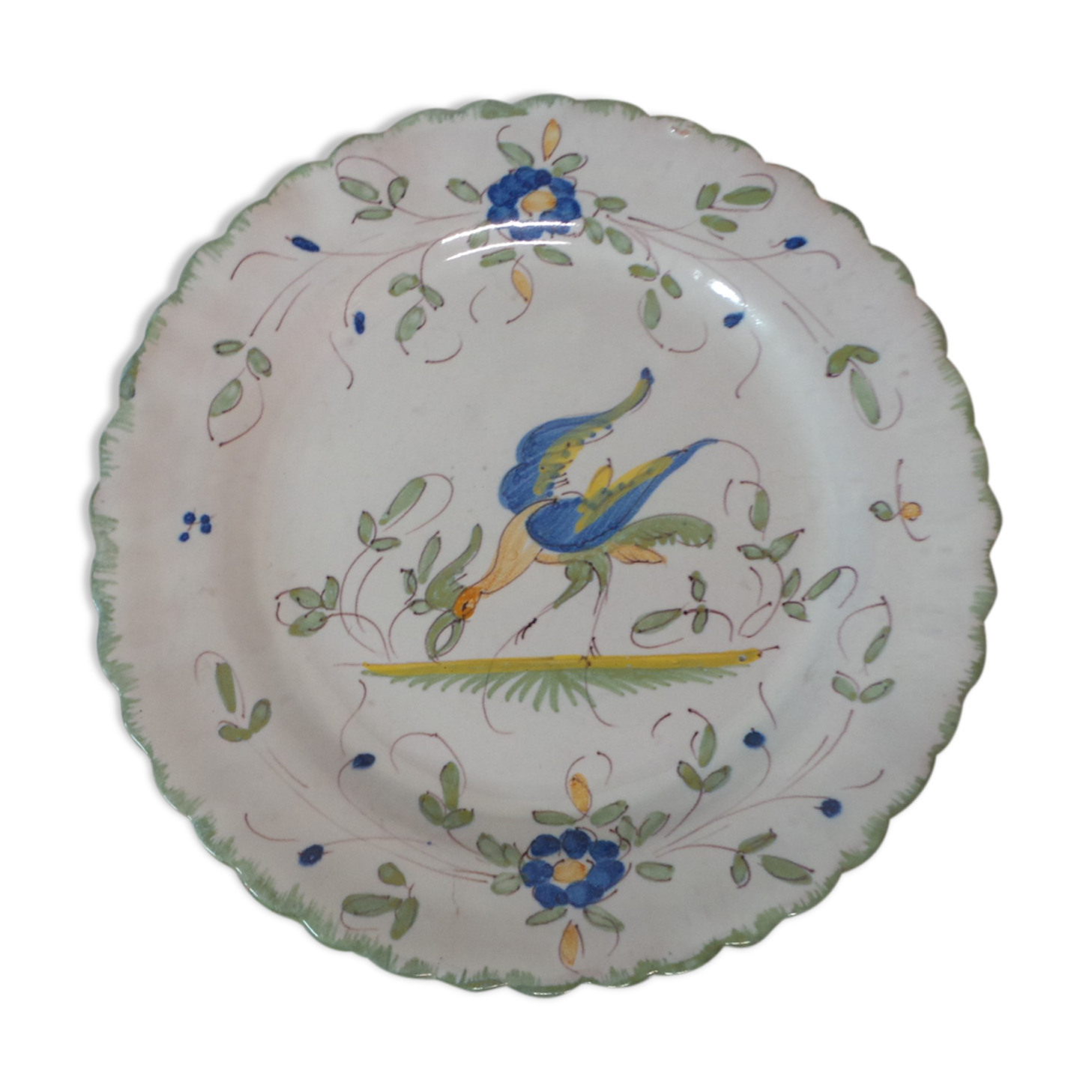 Assiette décorative faience de Martres Tolosane