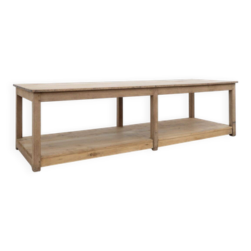 Large oak draper's table – early 20th century