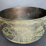 Carved bronze cup