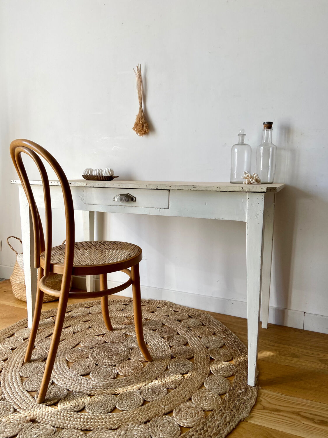 Patinated farmhouse table