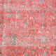 7x9 Turkish Soft Red Bordered Rug, 220x272 Cm
