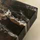 Rectangular coffee table in marble resin, design from around 1970.