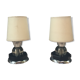 Pair art deco lamps