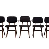 Louis van Teeffelen scissors dinner chairs , wébé, Dutch design