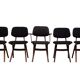 Louis van Teeffelen scissors dinner chairs , wébé, Dutch design