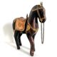 Indian horse wood copper and gilded brass
