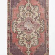 5x8 Vintage Faded Pink Persian Vintage Rug, 137x247Cm