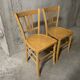 Pair of 1970s bistro chairs