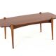 Table basse 'Bilderdijk' - design néerlandais - moderne du milieu du siècle en teck