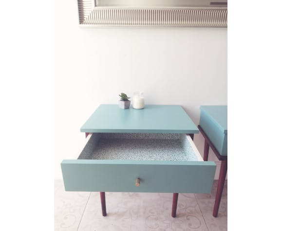 Pair of vintage bedsides