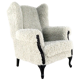Armchair chair hairy Doodle retro fully restored - new upholstery