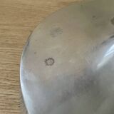 Pair of aluminium cast candle holders 52cm