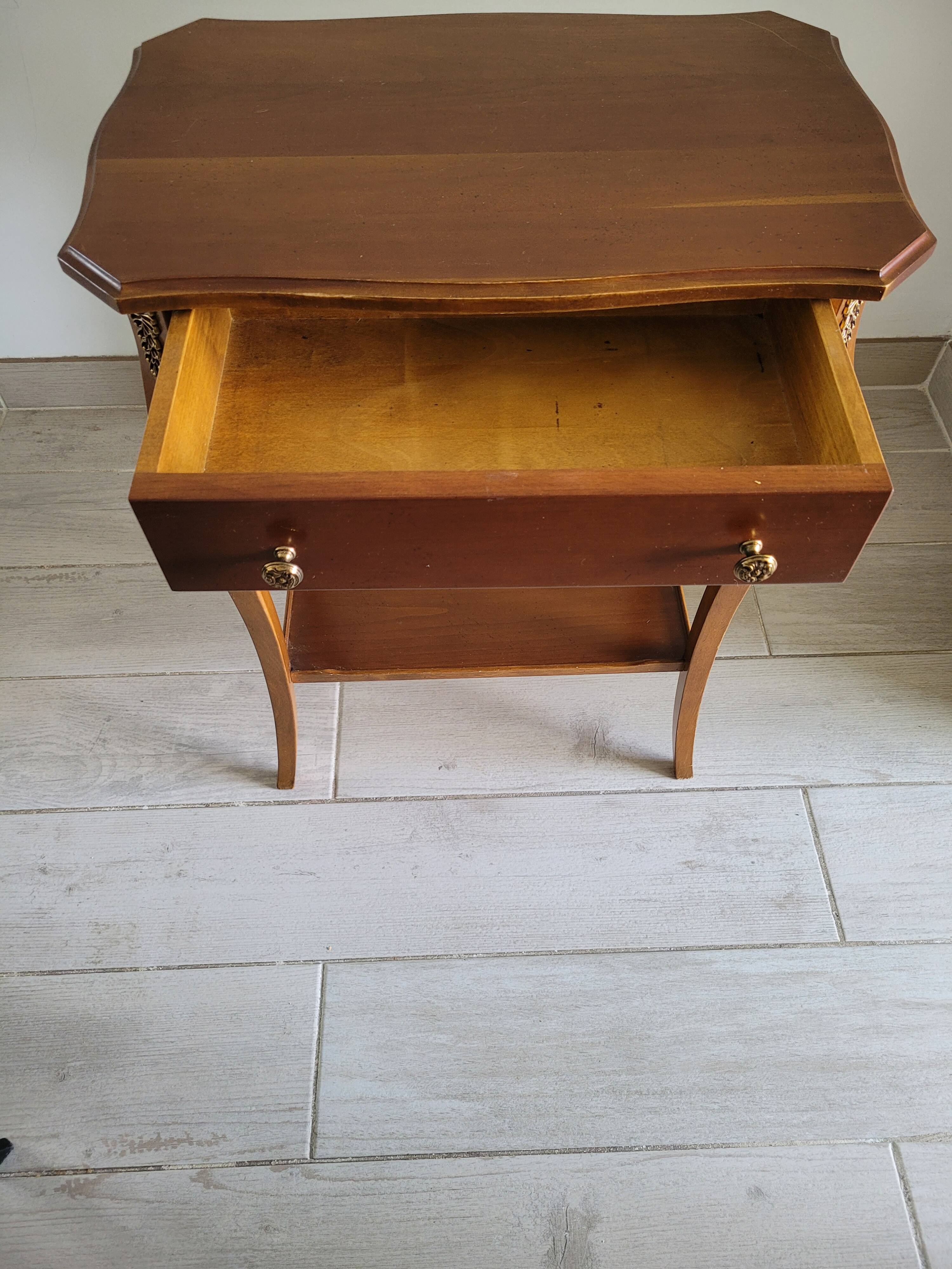 Cherry wood console