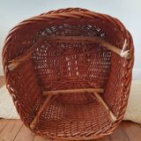 Vintage wicker armchair