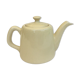 "Selfish" cream-colored teapot