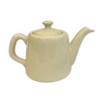 "Selfish" cream-colored teapot