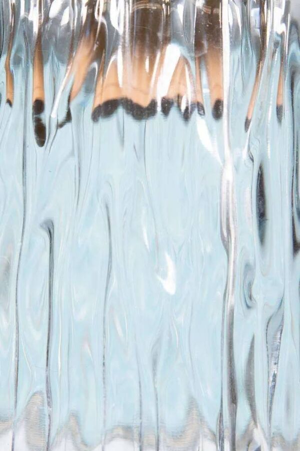 Suspension vintage en verre des années 60, lampe Japandi en verre côtelé