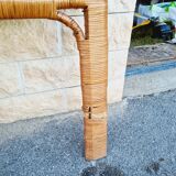 1-seater rattan headboard