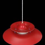 Louis Poulsen / Poul Henningsen “PH 5” pendant lamp / red / mid-century / Danish modern design / PH5