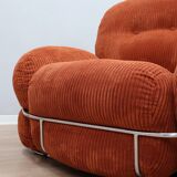 Pair of vintage armchairs by Adriano Piazzesi 1970s