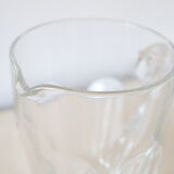 Glass pitcher, bistro, vintage