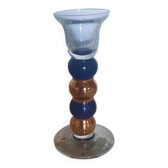 Glass candle holder