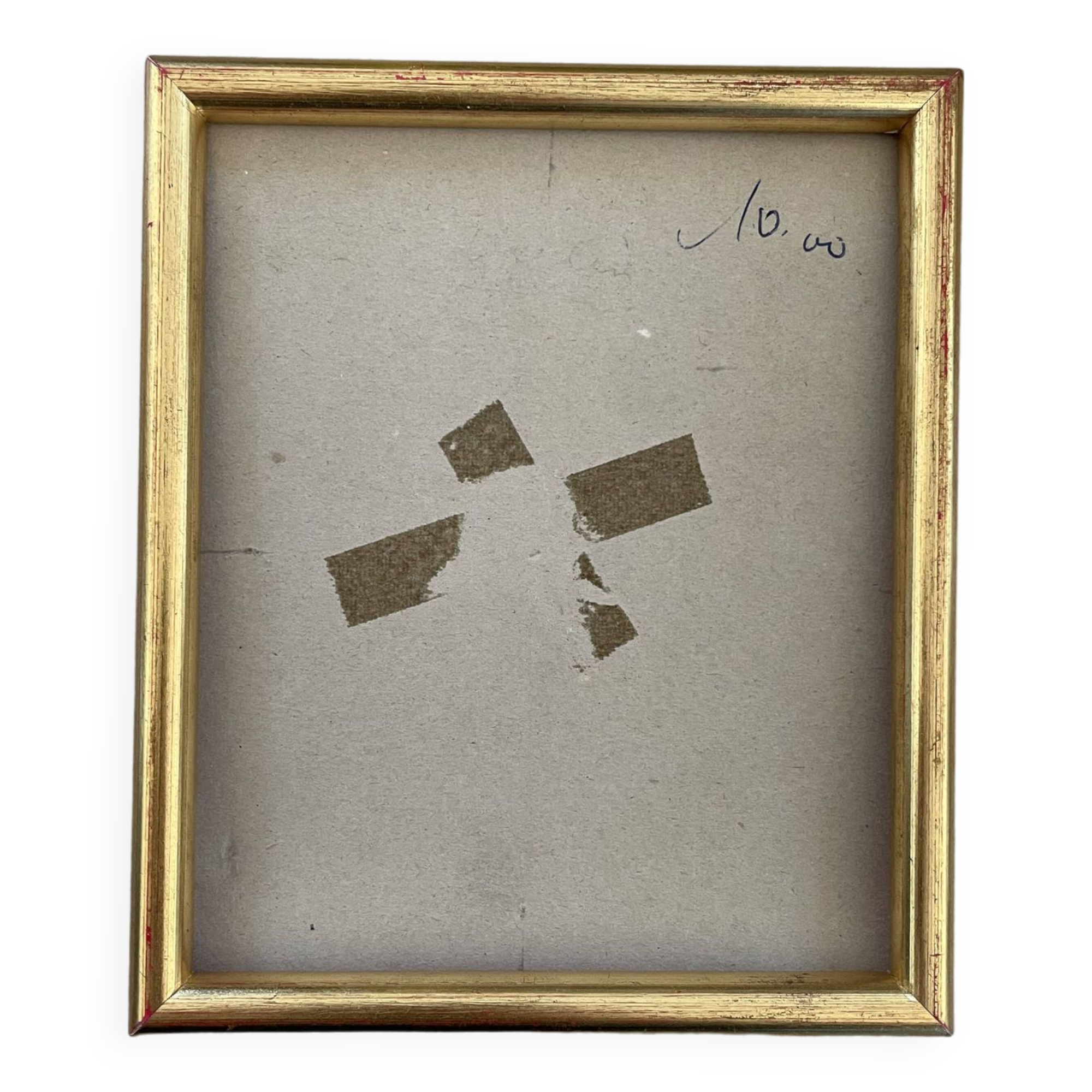 Cadre en bois doré 14x16cm