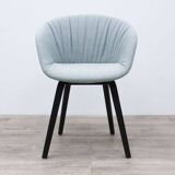 HAY AAC23 armchair in light blue fabric