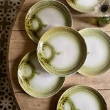 Set of 6 Moulin des Loups fish flat plates