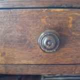 Louis XVI style oak desk