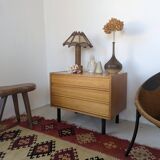 Small chest of drawers, bedside table from the 60s, rosewood.