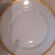Porcelain plate with gold trim