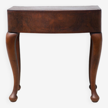 Wooden bedside, English bedside table chippendale feet, side table, end of sofa