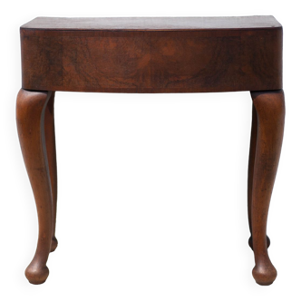 Wooden bedside, English bedside table chippendale feet, side table, end of sofa