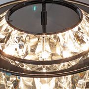 Lustre soucoupe en cristal Maison Kinkeldey, Autriche vers 1970