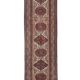 Vintage Turkish hallway rug 90x414 cm