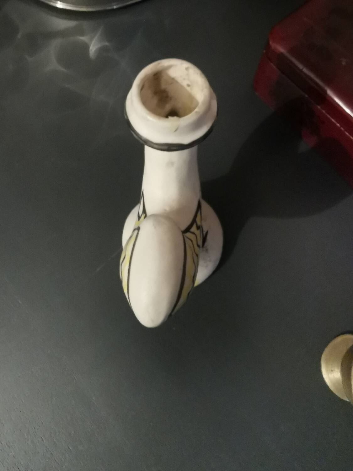 Rare jean de lespinasse ceramic lamp base